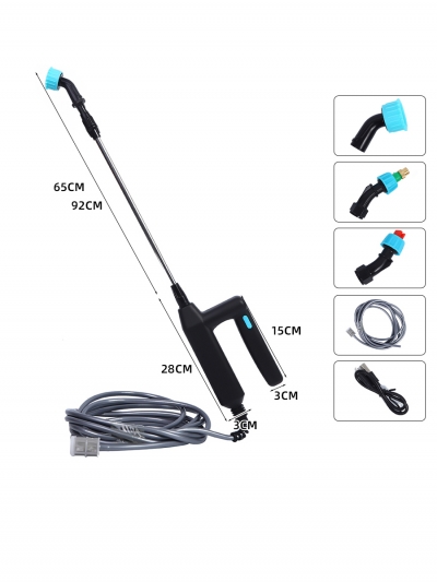 Ручной аккумуляторный опрыскиватель SOLUX 3 насадки, шланг 6 м-1