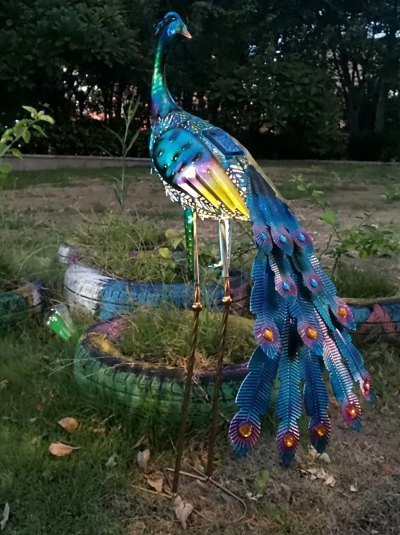 Фигурка садовая Azure Peacock-1