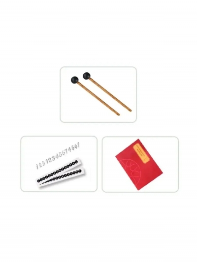 Глюкофон барабан Zani 8 тонов, 15 см лавандовый-5